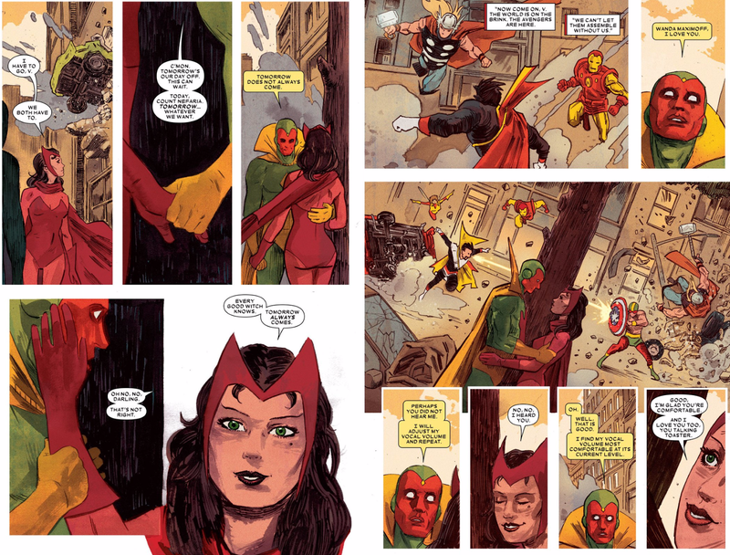 Illustration for article titled The Vision and the Scarlet Witch Had Marvel Comics’ Most Fucked-Up Superhero Romance